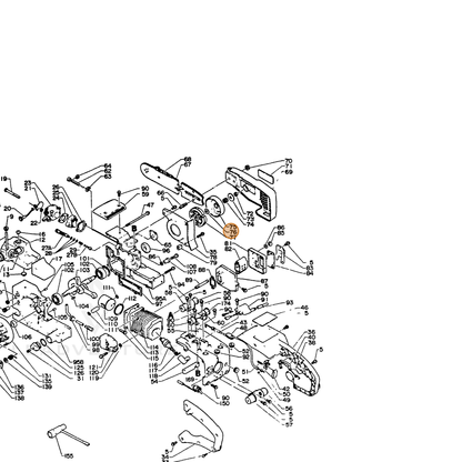 ECHO part 17501411231 — IPL diagram snippet (6x zoom, amber highlight)