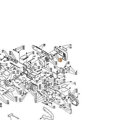 ECHO part 17501513931 — IPL diagram snippet (6x zoom, amber highlight)