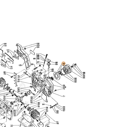 ECHO part 17531016130 — IPL diagram snippet (6x zoom, amber highlight)