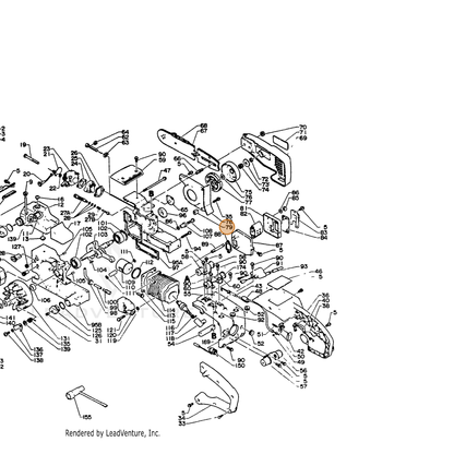 ECHO part 17531113930 — IPL diagram snippet (6x zoom, amber highlight)