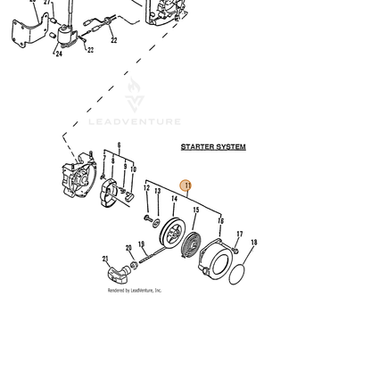 ECHO part 17720008060 — IPL diagram snippet (6x zoom, amber highlight)