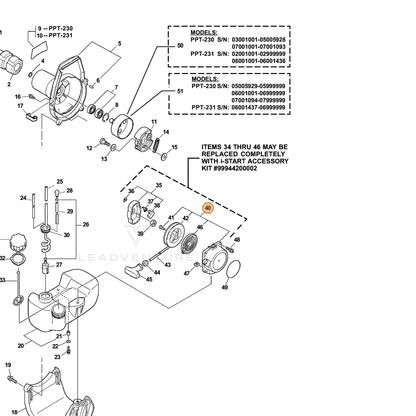 ECHO part 17720055931 — IPL diagram snippet (6x zoom, amber highlight)