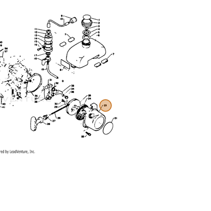 ECHO part 17720906030 — IPL diagram snippet (6x zoom, amber highlight)