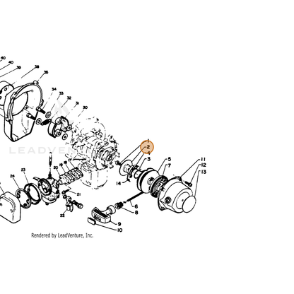 ECHO part 17721105730 — IPL diagram snippet (6x zoom, amber highlight)