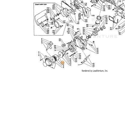 ECHO part 17721610630 — IPL diagram snippet (6x zoom, amber highlight)