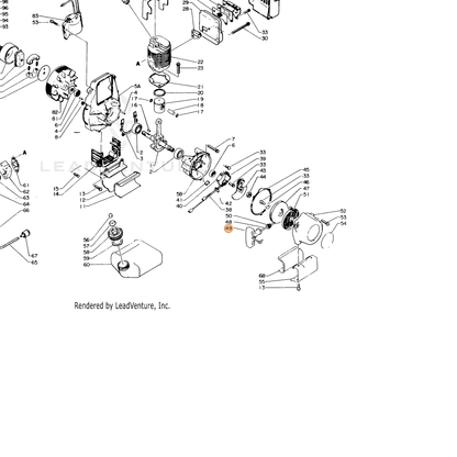 ECHO part 17722806530 — IPL diagram snippet (6x zoom, amber highlight)