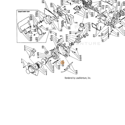 ECHO part 17723414730 — IPL diagram snippet (6x zoom, amber highlight)