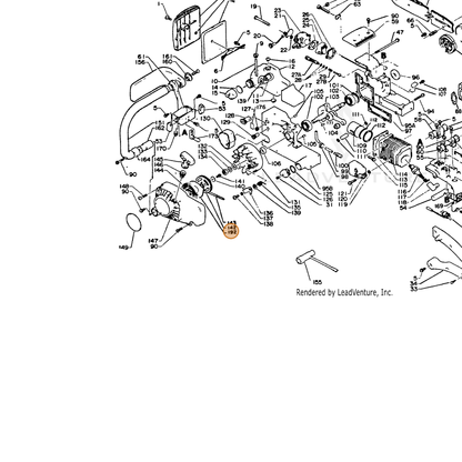 ECHO part 17724213930 — IPL diagram snippet (6x zoom, amber highlight)