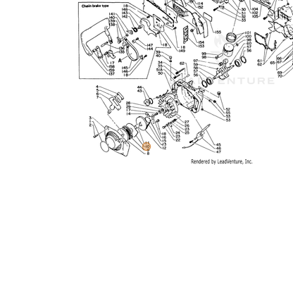 ECHO part 17724214730 — IPL diagram snippet (6x zoom, amber highlight)