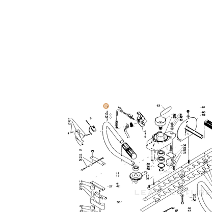 ECHO part 17800102960 — IPL diagram snippet (6x zoom, amber highlight)