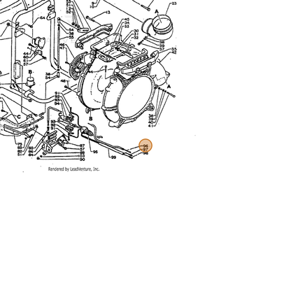 ECHO part 17800103310 — IPL diagram snippet (6x zoom, amber highlight)