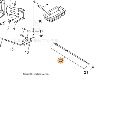 ECHO part 17800105810 — IPL diagram snippet (6x zoom, amber highlight)