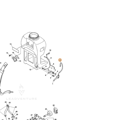 ECHO part 17800113210 — IPL diagram snippet (6x zoom, amber highlight)