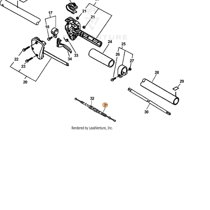 ECHO part 17800156530 — IPL diagram snippet (6x zoom, amber highlight)