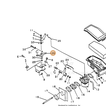 ECHO part 17800511620 — IPL diagram snippet (6x zoom, amber highlight)