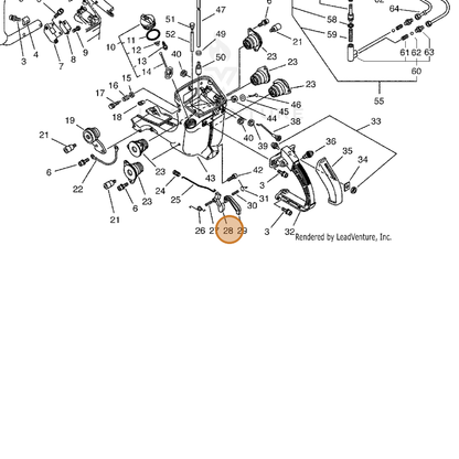 ECHO part 17801005260 — IPL diagram snippet (6x zoom, amber highlight)