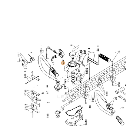 ECHO part 17801007660 — IPL diagram snippet (6x zoom, amber highlight)