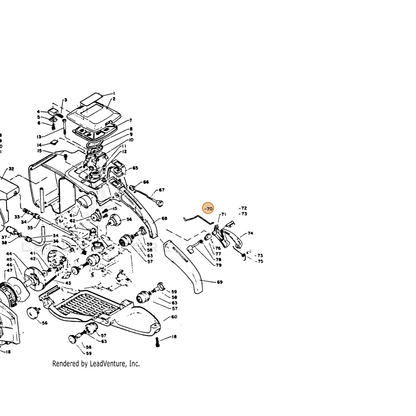 ECHO part 17801112330 — IPL diagram snippet (6x zoom, amber highlight)