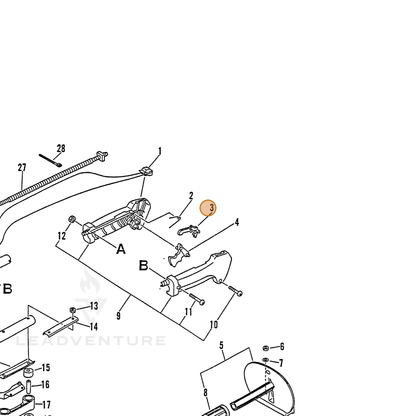 ECHO part 17801246930 — IPL diagram snippet (6x zoom, amber highlight)