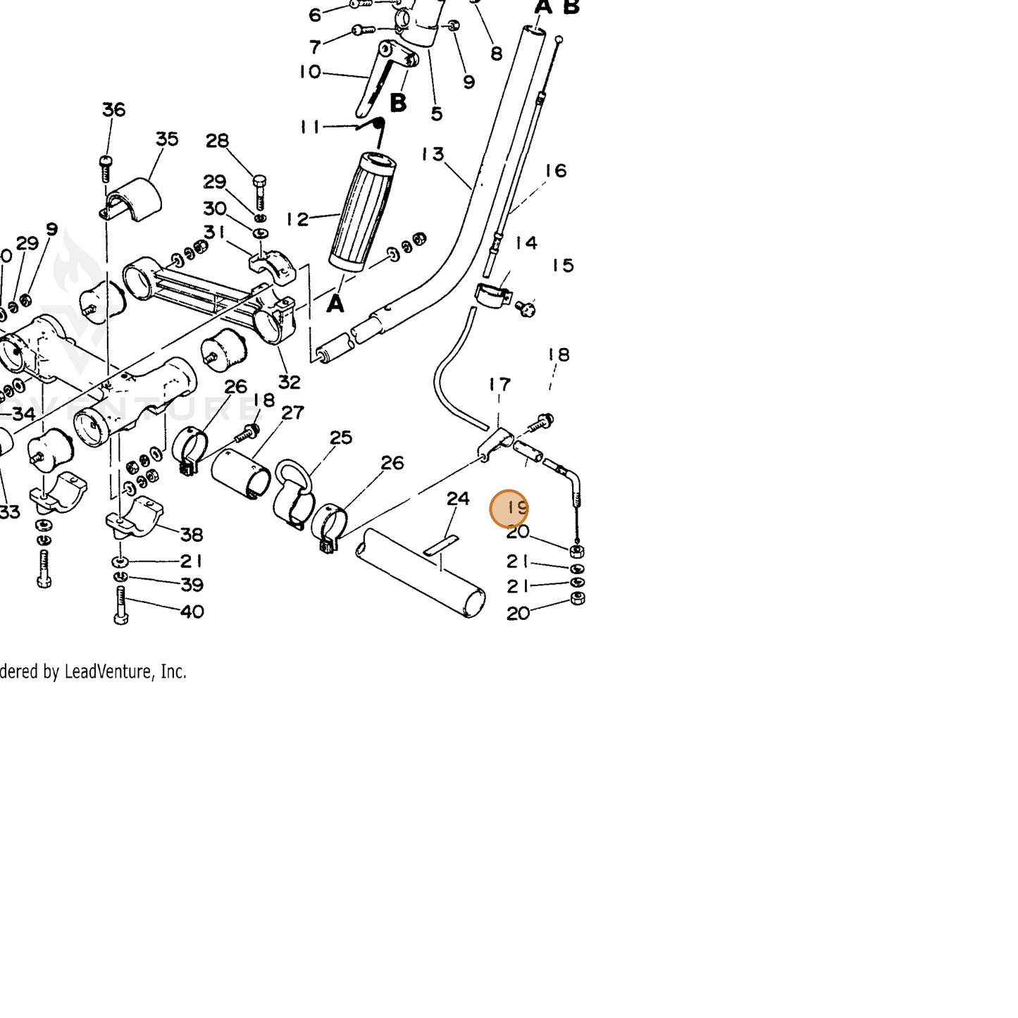 ECHO part 17801605330 — IPL diagram snippet (6x zoom, amber highlight)
