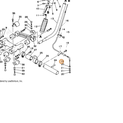 ECHO part 17801605330 — IPL diagram snippet (6x zoom, amber highlight)