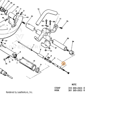 ECHO part 17801607130 — IPL diagram snippet (6x zoom, amber highlight)