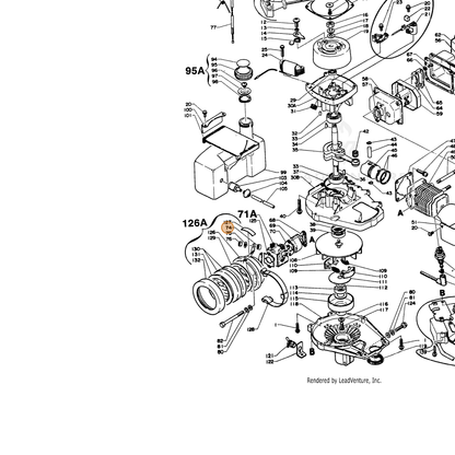 ECHO part 17802107330 — IPL diagram snippet (6x zoom, amber highlight)