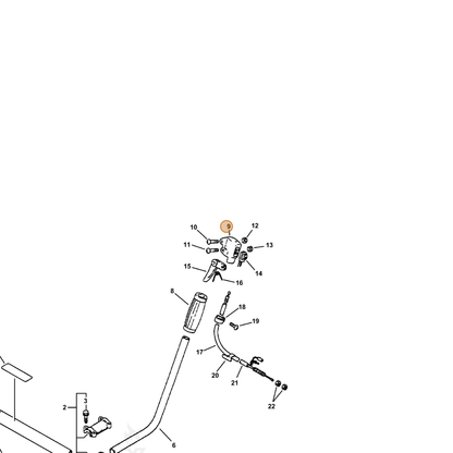 ECHO part 17802451830 — IPL diagram snippet (6x zoom, amber highlight)