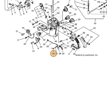 ECHO part 17804316430 — IPL diagram snippet (6x zoom, amber highlight)