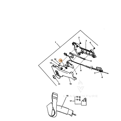 ECHO part 17804322060 — IPL diagram snippet (6x zoom, amber highlight)