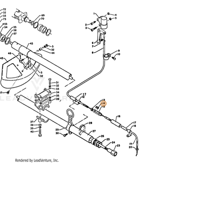 ECHO part 17804906630 — IPL diagram snippet (6x zoom, amber highlight)