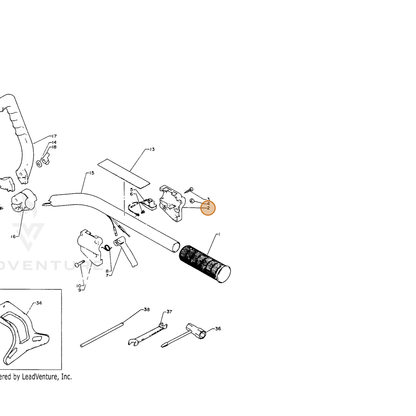 ECHO part 17805207930 — IPL diagram snippet (6x zoom, amber highlight)