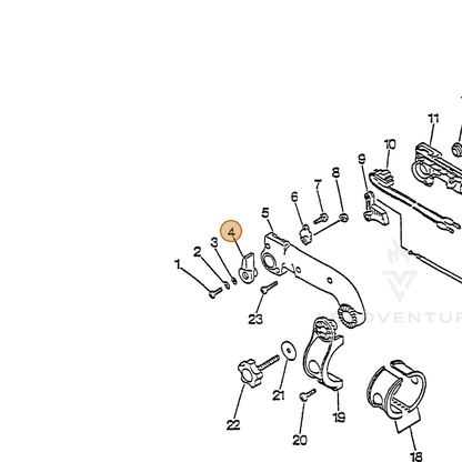 ECHO part 17805408560 — IPL diagram snippet (6x zoom, amber highlight)