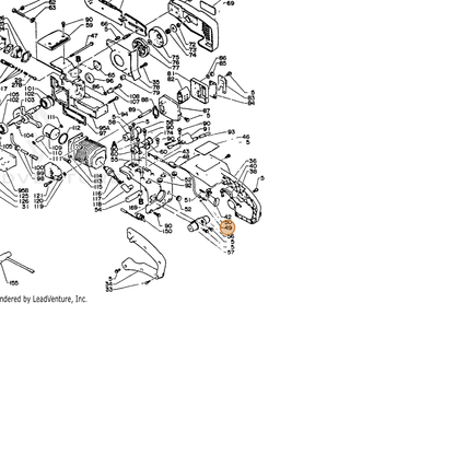ECHO part 17806815030 — IPL diagram snippet (6x zoom, amber highlight)