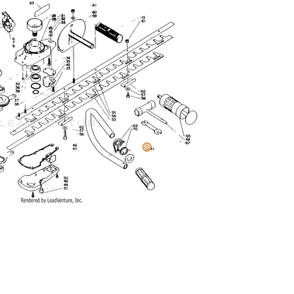 ECHO part 17807002061 — IPL diagram snippet (6x zoom, amber highlight)