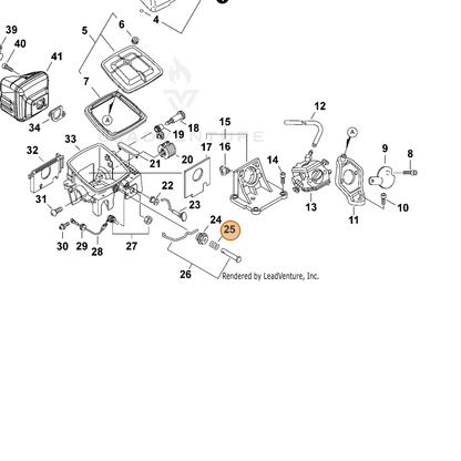 ECHO part 17807819830 — IPL diagram snippet (6x zoom, amber highlight)