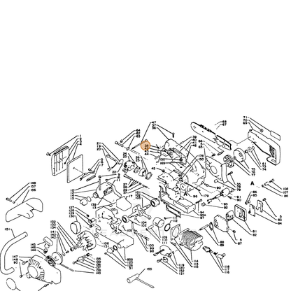 ECHO part 17809113931 — IPL diagram snippet (6x zoom, amber highlight)