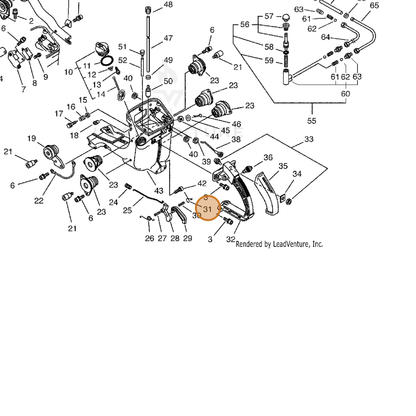 ECHO part 17809116430 — IPL diagram snippet (6x zoom, amber highlight)