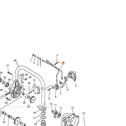 ECHO part 17810009061 — IPL diagram snippet (6x zoom, amber highlight)