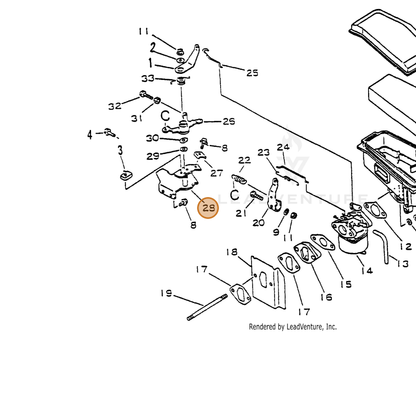 ECHO part 17810511620 — IPL diagram snippet (6x zoom, amber highlight)