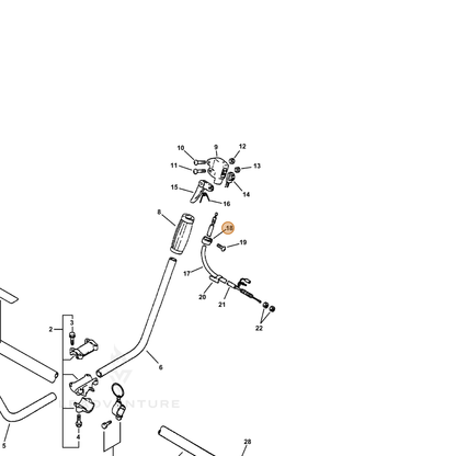 ECHO part 17810605330 — IPL diagram snippet (6x zoom, amber highlight)