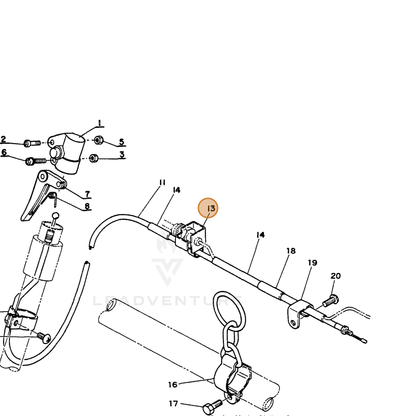 ECHO part 17811104931 — IPL diagram snippet (6x zoom, amber highlight)