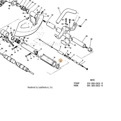 ECHO part 17811207130 — IPL diagram snippet (6x zoom, amber highlight)