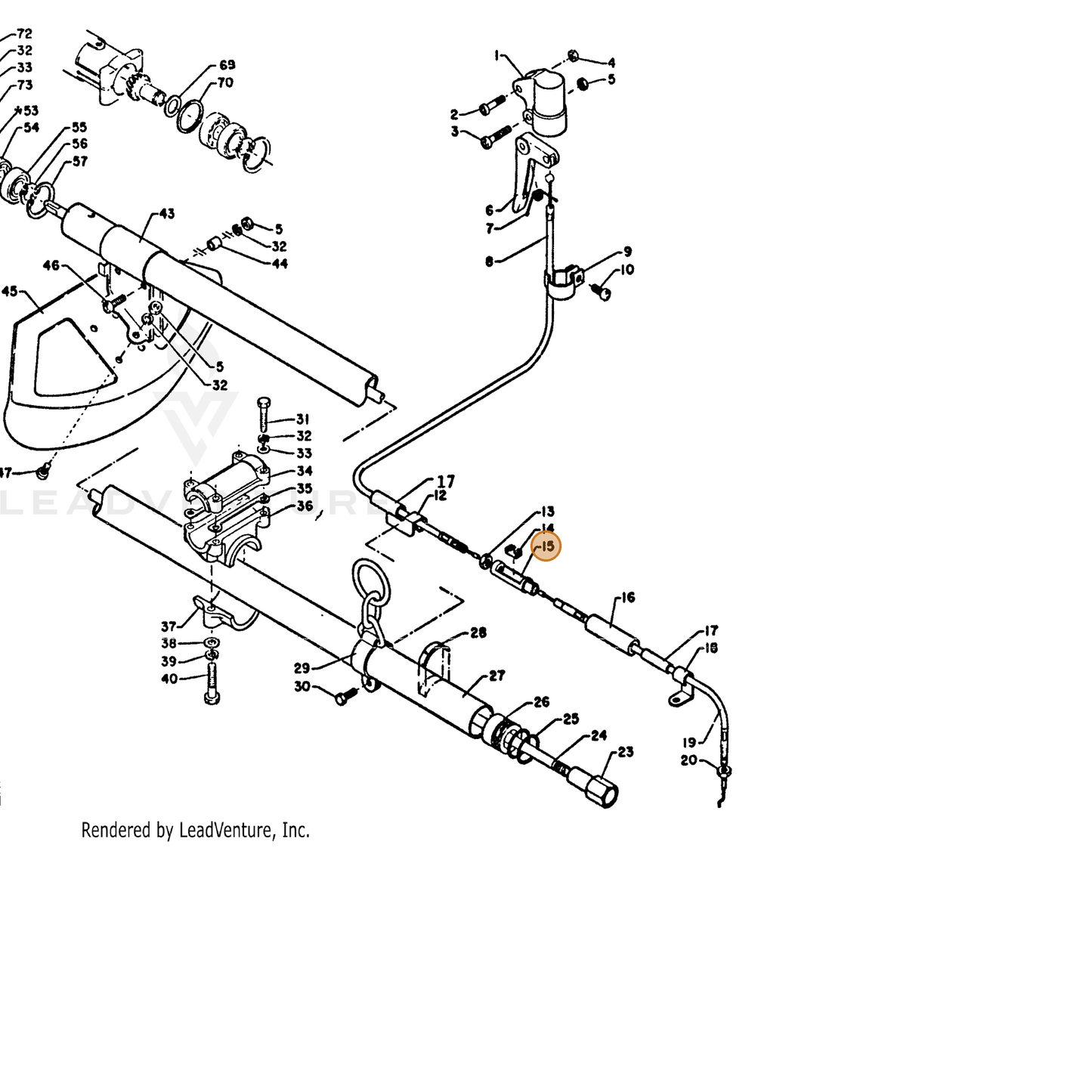 ECHO part 17811405630 — IPL diagram snippet (6x zoom, amber highlight)