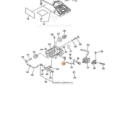 ECHO part 17811433731 — IPL diagram snippet (6x zoom, amber highlight)