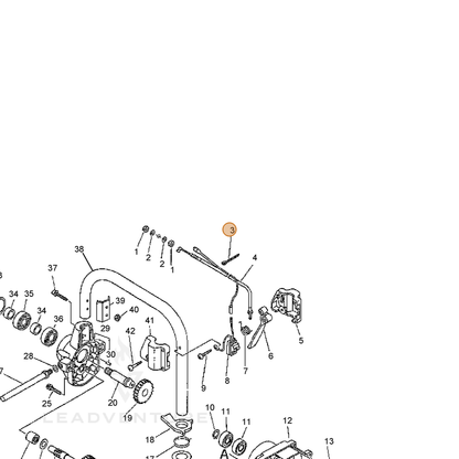 ECHO part 17812156030 — IPL diagram snippet (6x zoom, amber highlight)