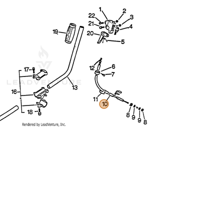 ECHO part 17812741030 — IPL diagram snippet (6x zoom, amber highlight)