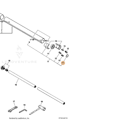 ECHO part 17812922360 — IPL diagram snippet (6x zoom, amber highlight)
