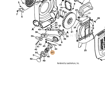 ECHO part 17813503460 — IPL diagram snippet (6x zoom, amber highlight)
