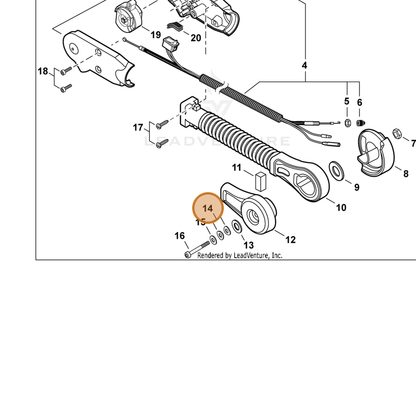 ECHO part 17816021060 — IPL diagram snippet (6x zoom, amber highlight)